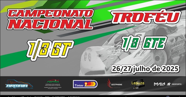 4ª Prova do Campeonato Nacional 1/8 GT e Trofeu 1/8 GTE